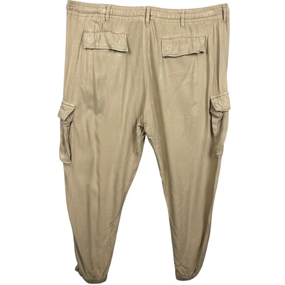 Denim & Supply Ralph Lauren Women's Viscose Cargo Pants Tan Size M Utility Style - Picture 2 of 8